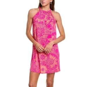 💕Trina Turk Vibrant Pink JUJU halter dress size small 💕